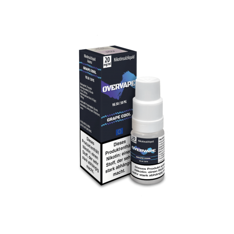 Overvape Grape Cool Liquid 10 ml 20 mg