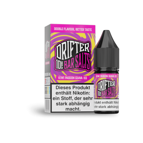 Drifter Bar Salts Kiwi Passion Guava Ice 10 ml Nikotinsalz Liquid