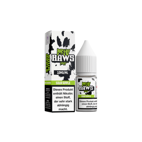 Barehead - BRHD Raws - Sour Apple 10 ml Liquid