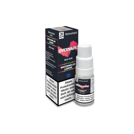 Overvape Watermelon Lemon Liquid 10 ml 20 mg