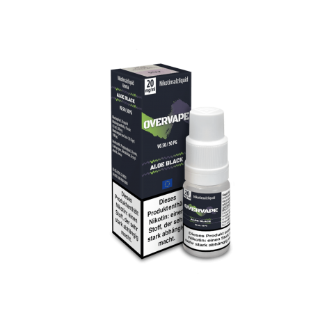 Overvape Aloe Black Liquid 10 ml 20 mg