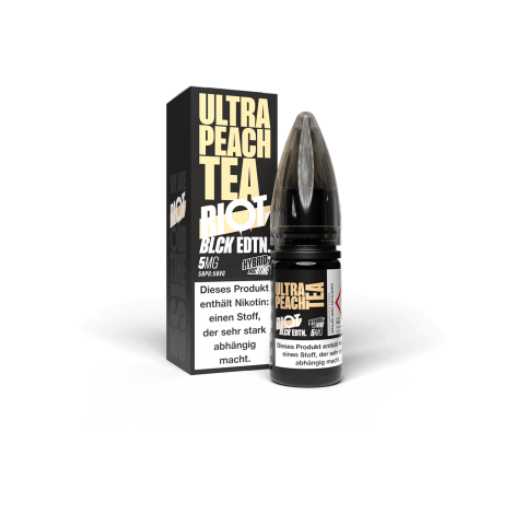 Riot Squad - BLCK Edition - Ultra Peach Tea 10 ml Liquid