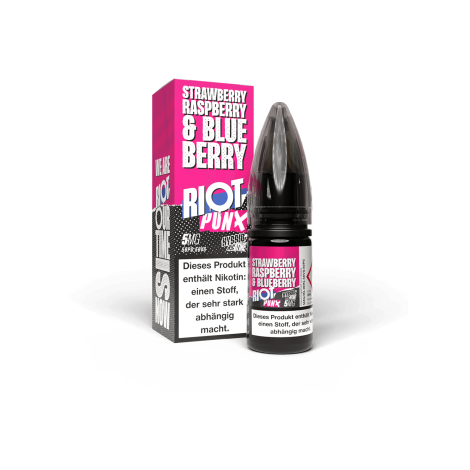 Riot Squad - PUNX - Strawberry, Raspberry & Blueberry 10 ml Liquid