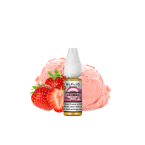 ELFLIQ - Strawberry Ice Cream 10 ml Liquid